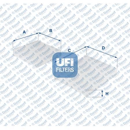 UFI 5314300 Polen Filtresi P207 1.4-1.4hdi-1.6hdi-1.4 16v-1.6 16v 06-> C3 Ii 1.4-1.4hdi-1.6hdi 09>
